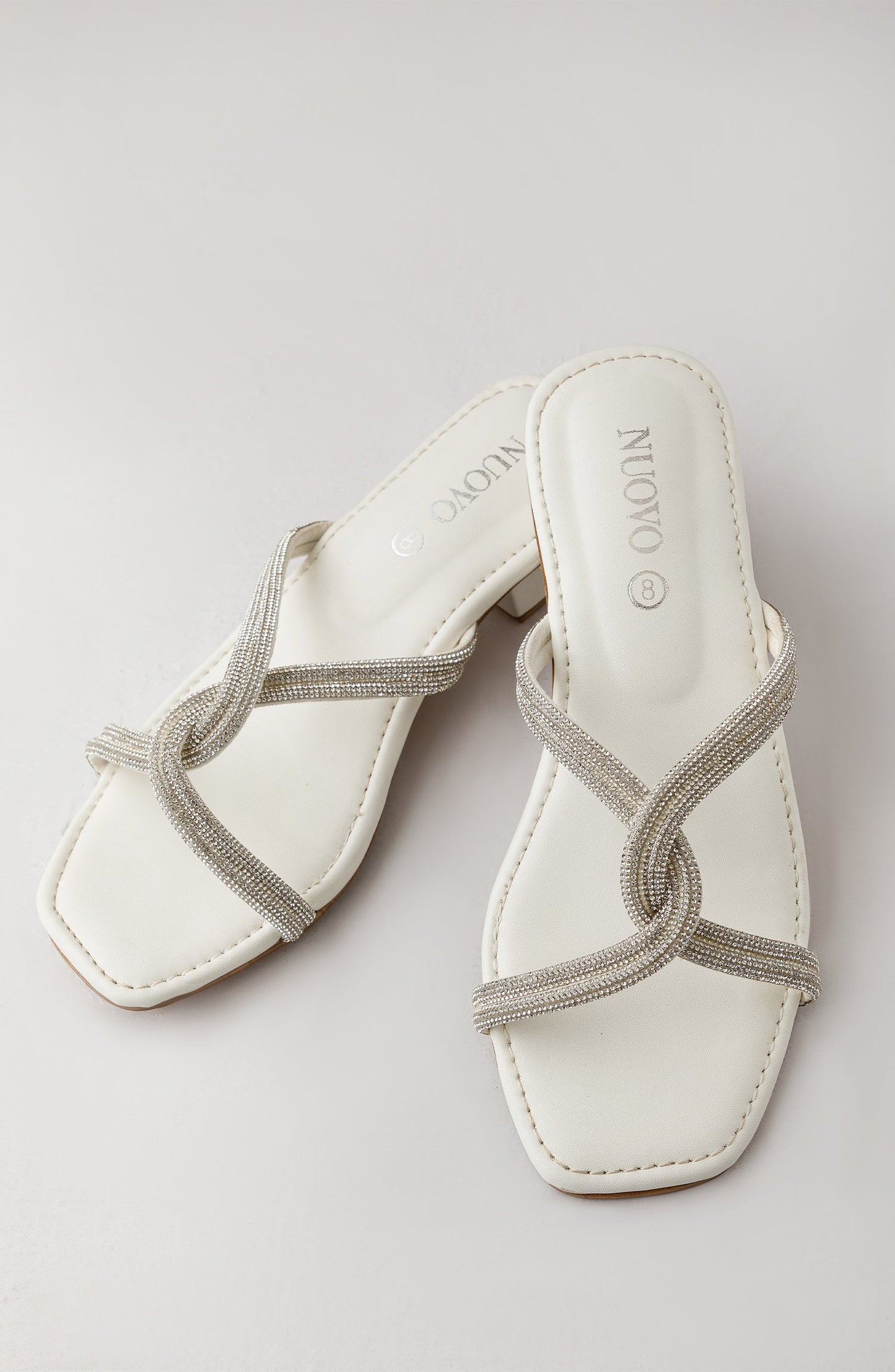 Orient - Women Slippers -  Heeled Sandals - WHITE
