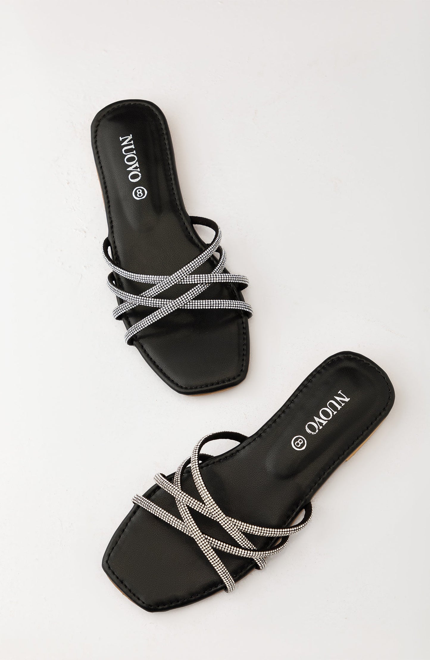 Orient - Women Slippers -  Flat Sandals - BLACK