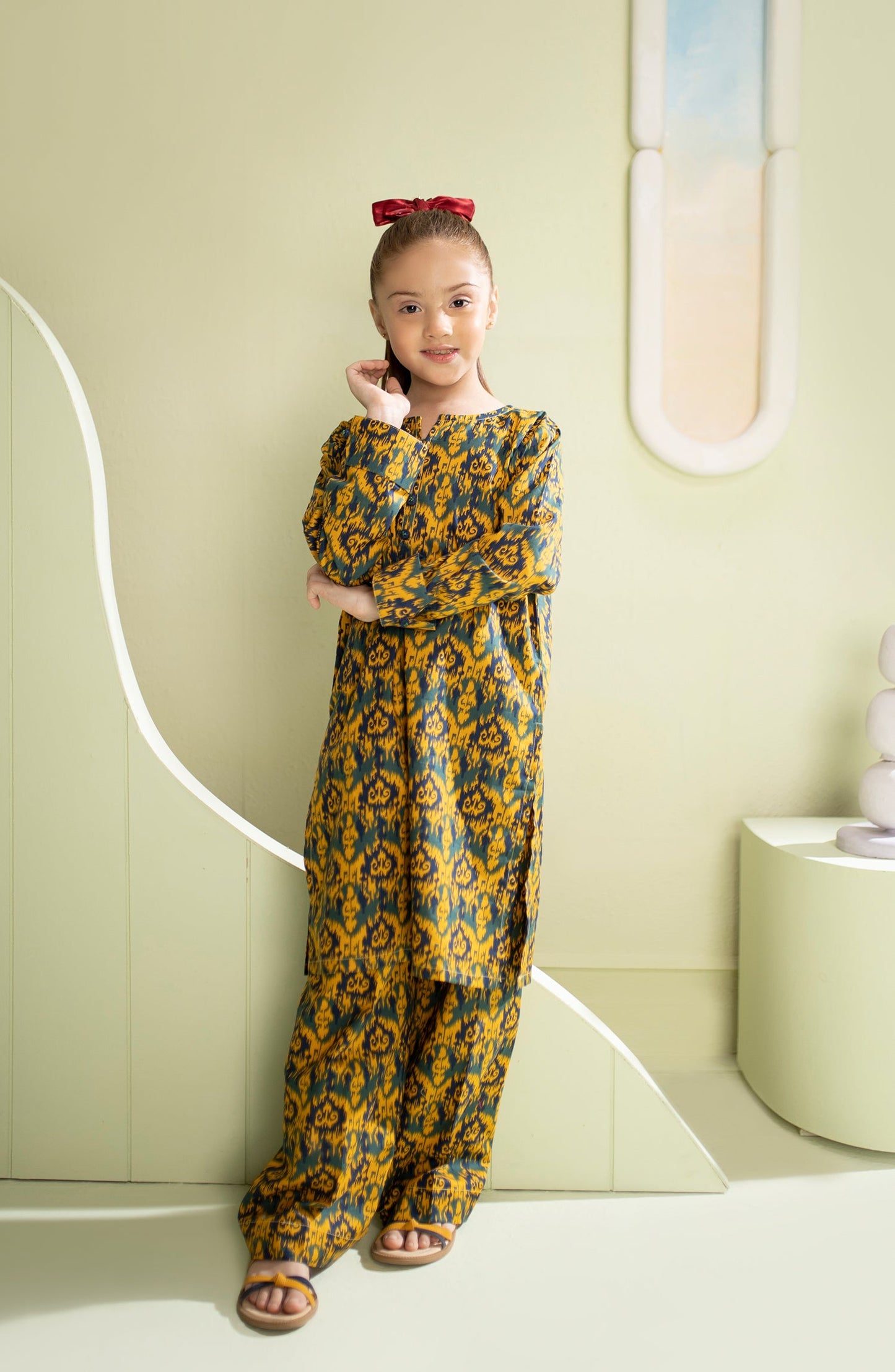 Orient - Stitched 2 Piece Printed Cambric Shirt and Cambric Pant
