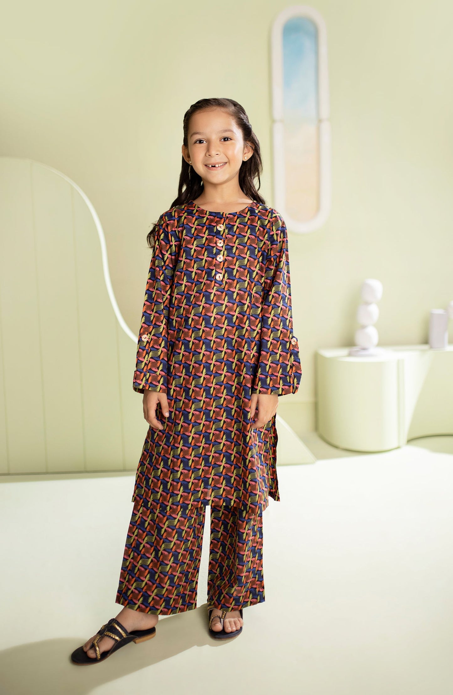 Orient - Stitched 2 Piece Printed Cambric Shirt and Cambric Pant
