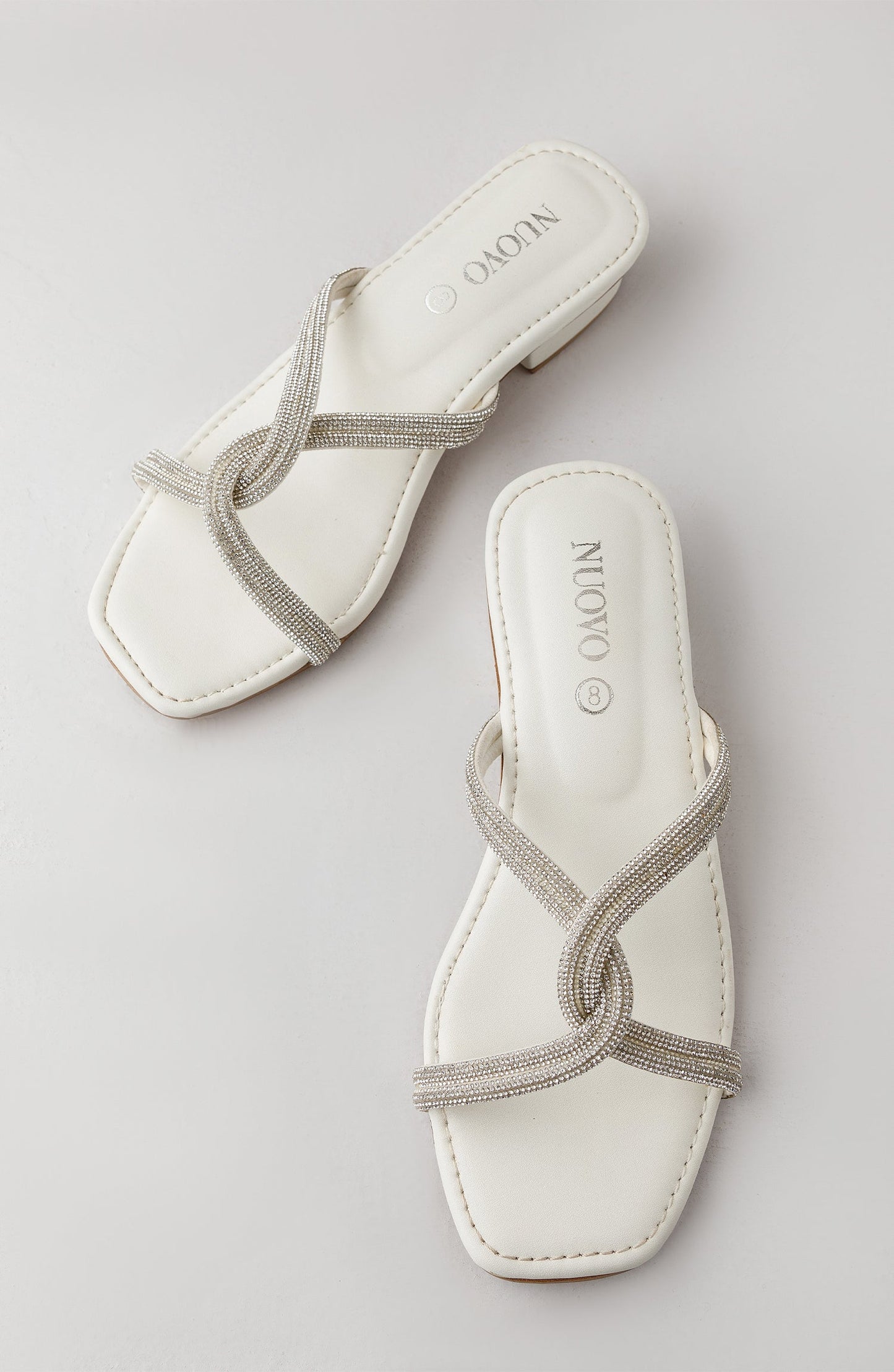 Orient - Women Slippers -  Heeled Sandals - WHITE