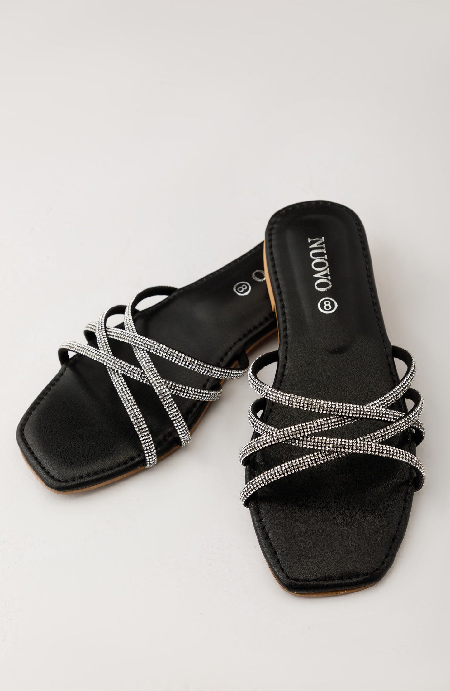 Orient - Women Slippers -  Flat Sandals - BLACK