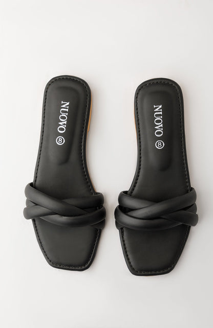 Orient - Women Slippers -  Flat Sandals - BLACK