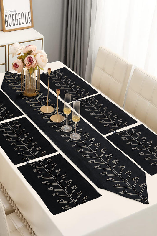 Nishat Linen - Ava Table Runner Set - 7 Piece