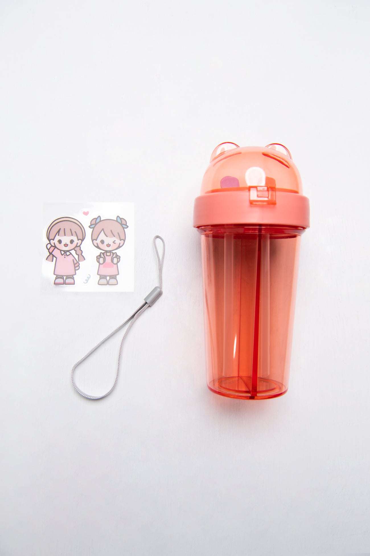 BTW - TEDDY BOTTLE WITH STRAW