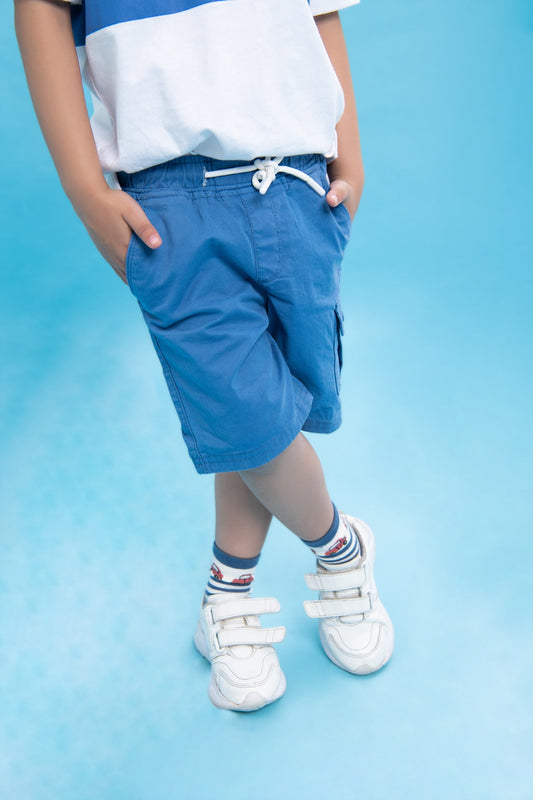 BTW - PRINTED COTTON SHORTS