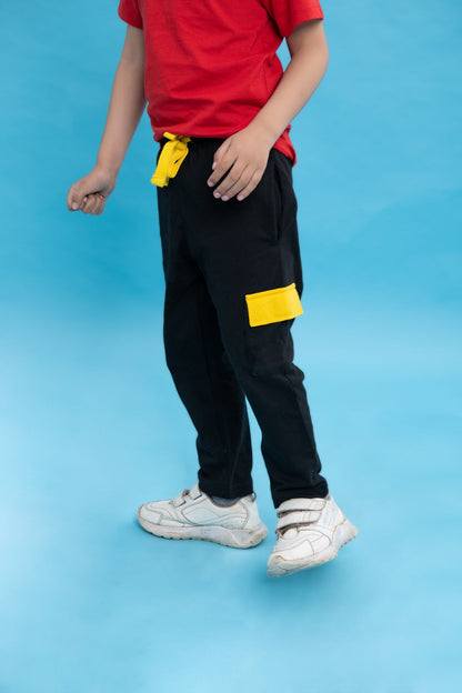 BTW - BLACK AND YELLOW CARGO STYLE TRACKS