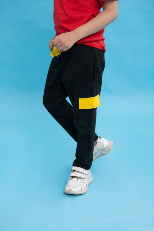 BTW - BLACK AND YELLOW CARGO STYLE TRACKS