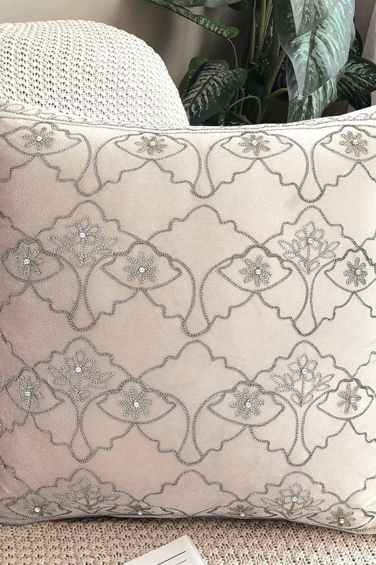 Nishat Linen - Beads Culture Cushion Cover Emb