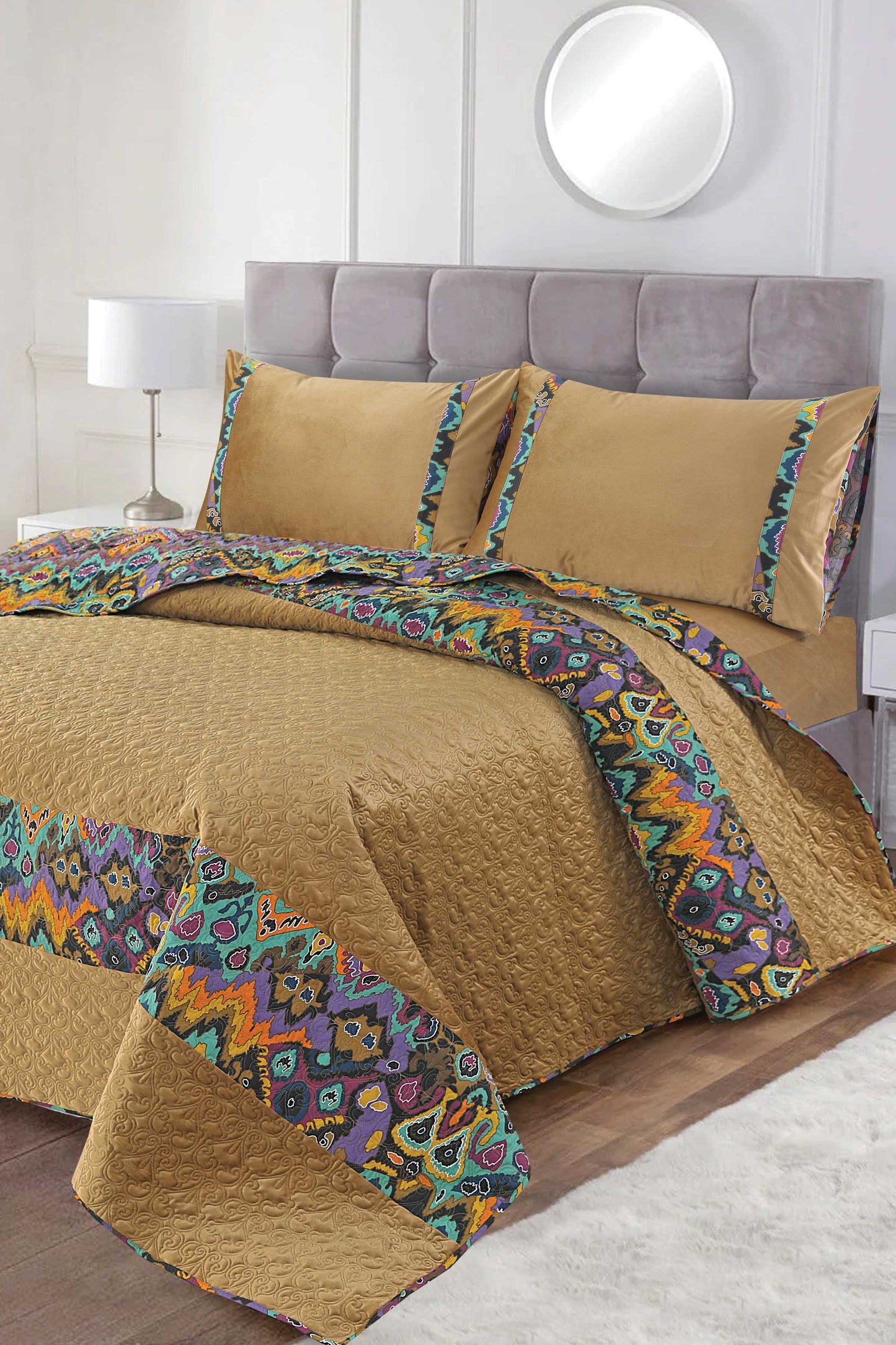 Nishat Linen - Ikat Hues Bed Spread
