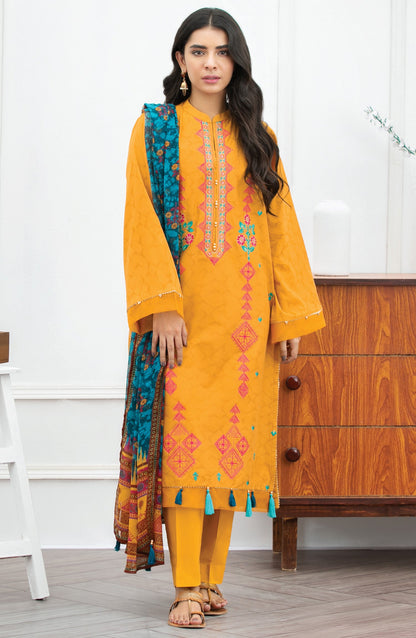 Orient - Unstitched 3 Piece Embroidered Jacquard Suit