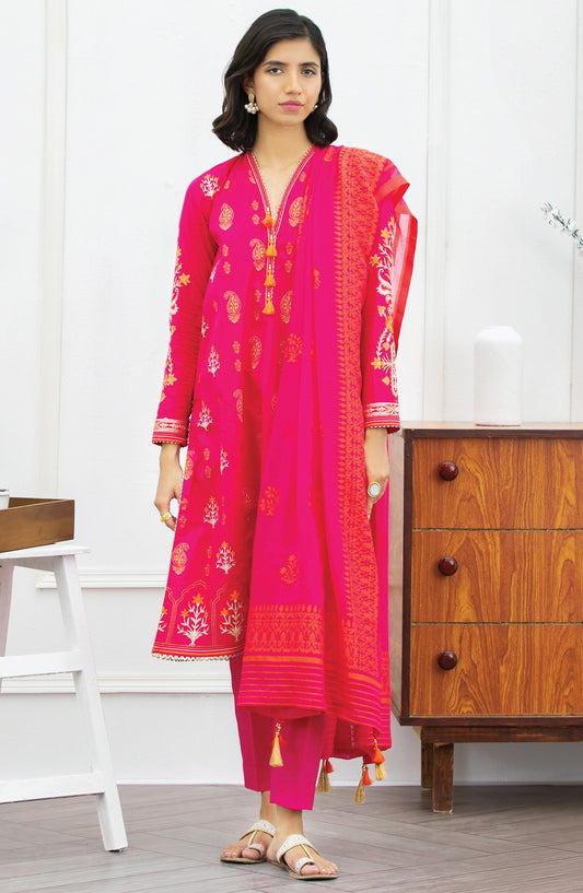 Orient - Unstitched 3 Piece Embroidered Lawn Suit