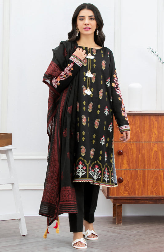 Orient - Unstitched 3 Piece Embroidered Lawn Suit