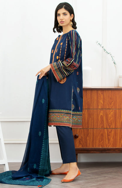 Orient - Unstitched 3 Piece Embroidered Lawn Suit