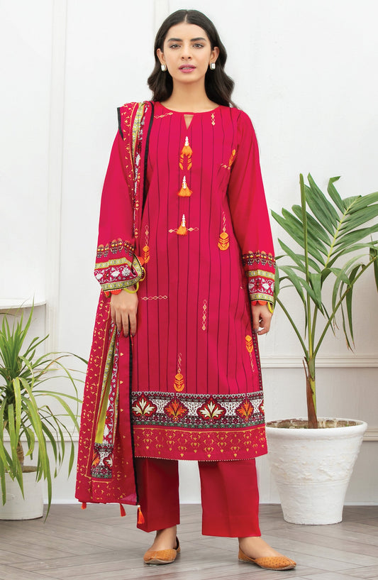 Orient - Unstitched 3 Piece Embroidered Lawn Suit