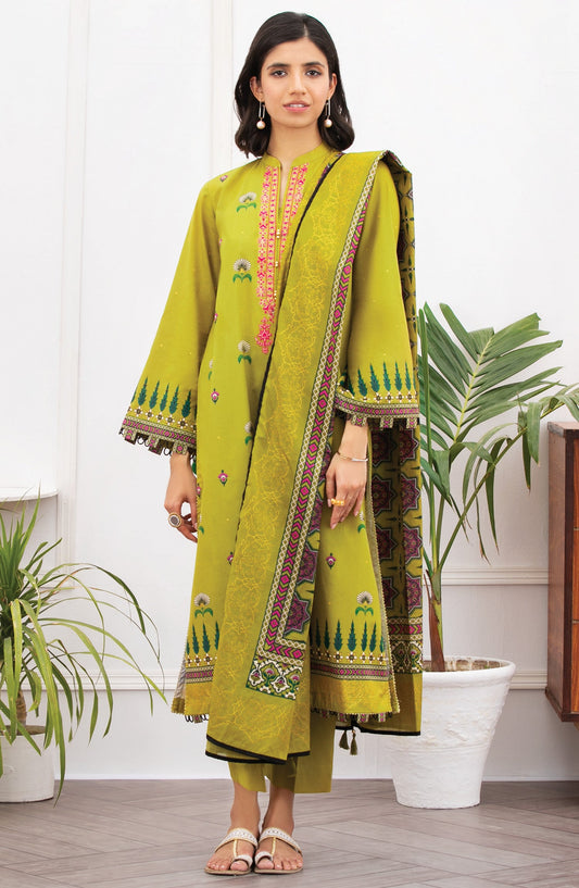 Orient - Unstitched 3 Piece Embroidered Lawn Suit