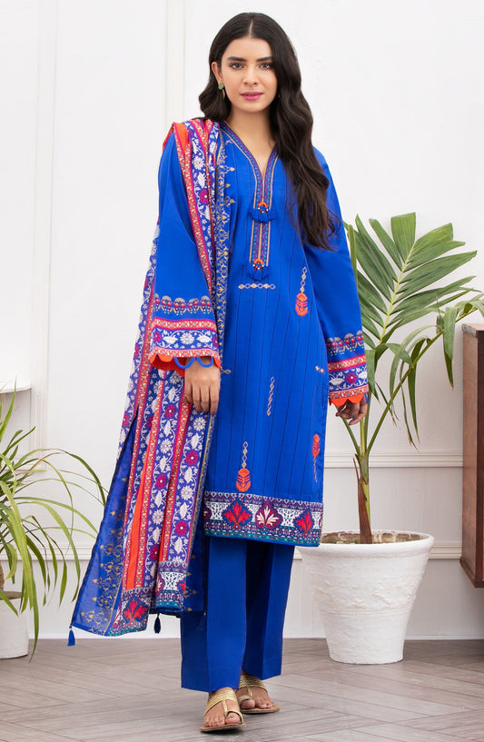 Orient - Unstitched 3 Piece Embroidered Lawn Suit