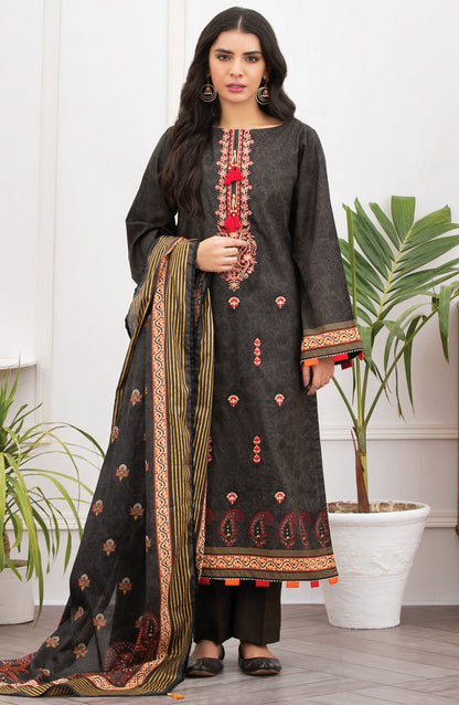 Orient - Unstitched 3 Piece Embroidered Lawn Suit