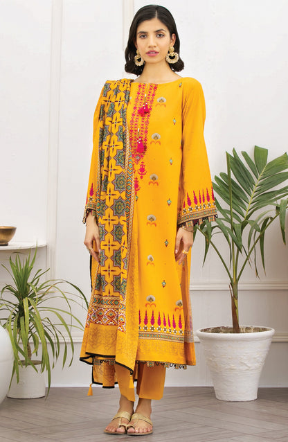 Orient - Unstitched 3 Piece Embroidered Lawn Suit
