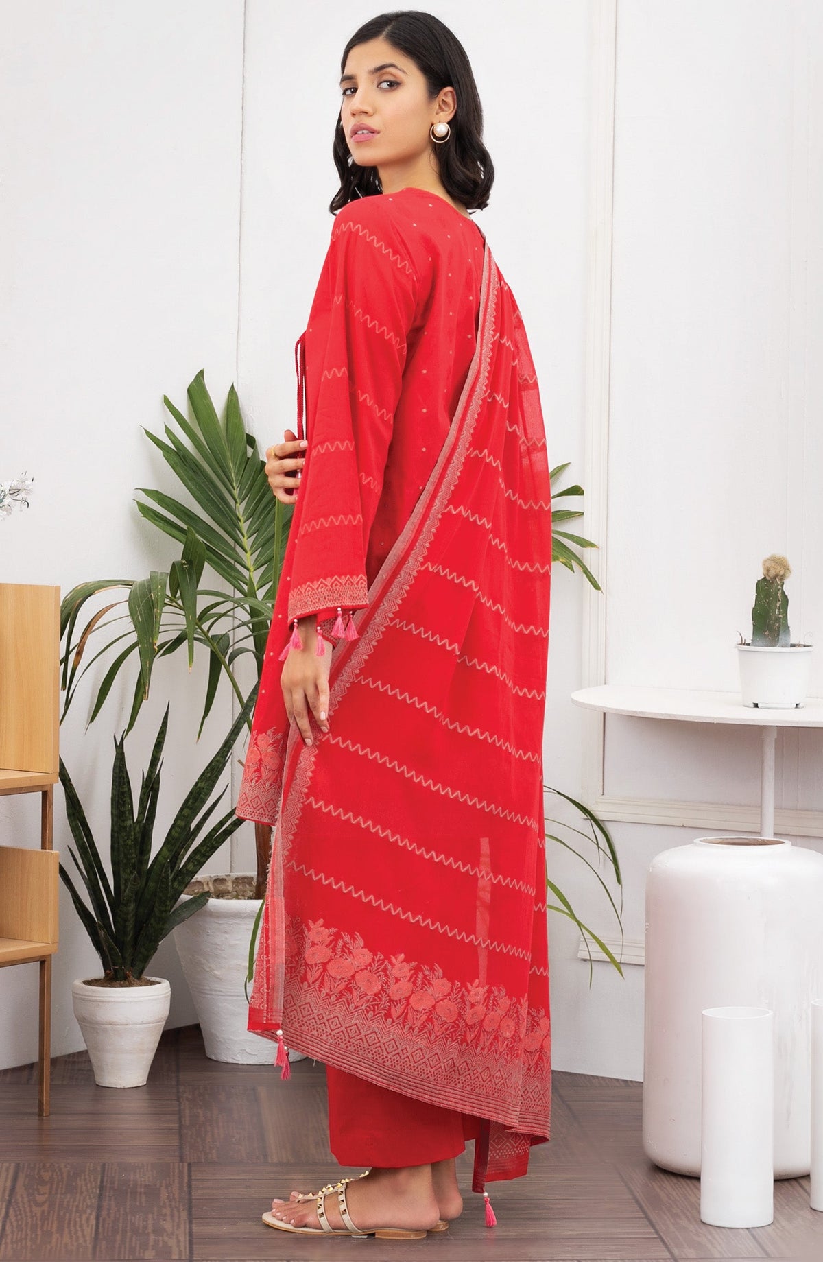 Orient - Unstitched 3 Piece Printed Jacquard Suit