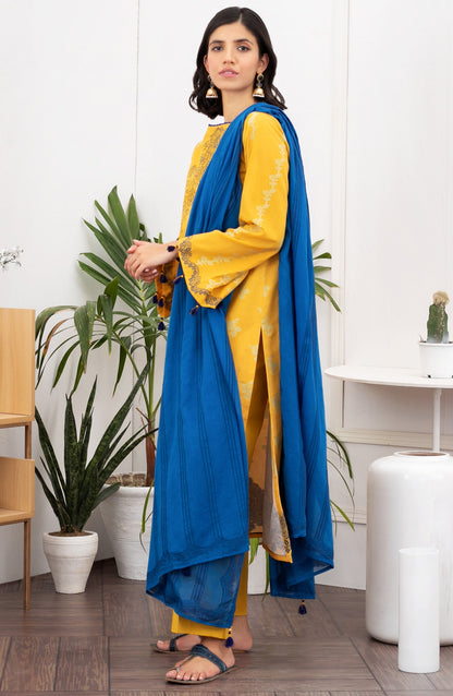 Orient - Unstitched 3 Piece Printed Jacquard Suit