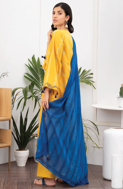 Orient - Unstitched 3 Piece Printed Jacquard Suit