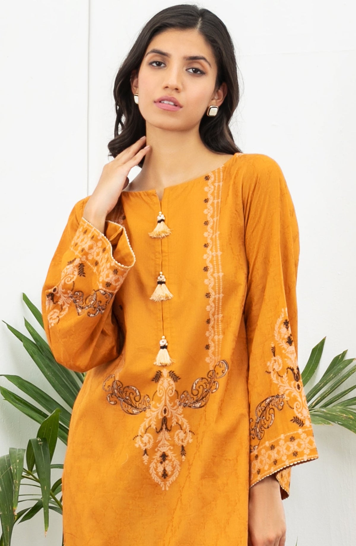 Orient - Unstitched 1 Piece Printed Jacquard Shirt