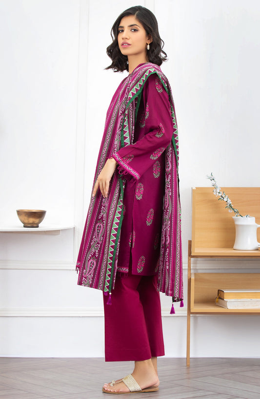 Orient - Unstitched 3 Piece Printed Lawn Suit