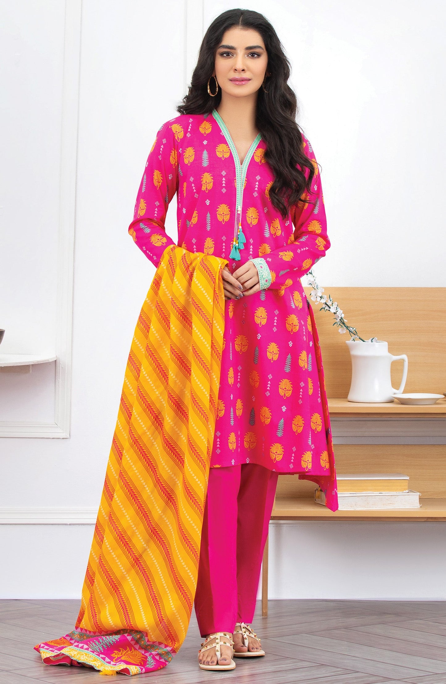 Orient - Unstitched 3 Piece Printed Lawn Suit