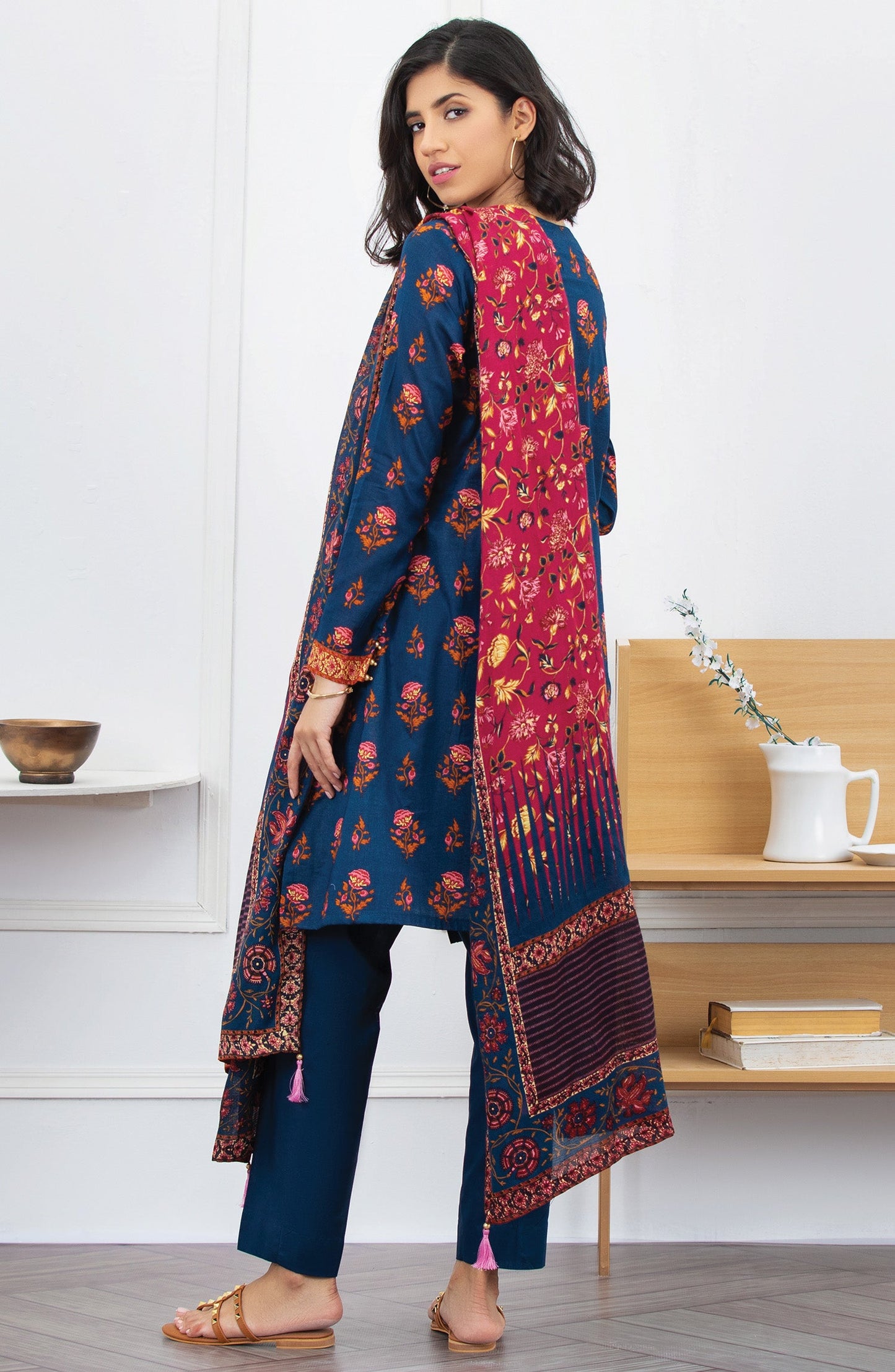 Orient - Unstitched 3 Piece Printed Lawn Suit