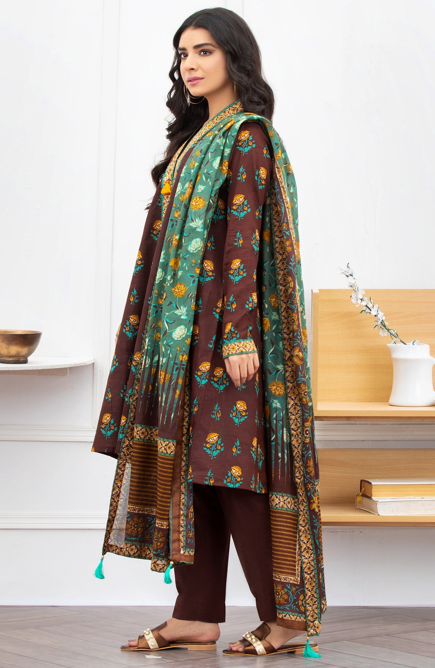 Orient - Unstitched 3 Piece Printed Lawn Suit