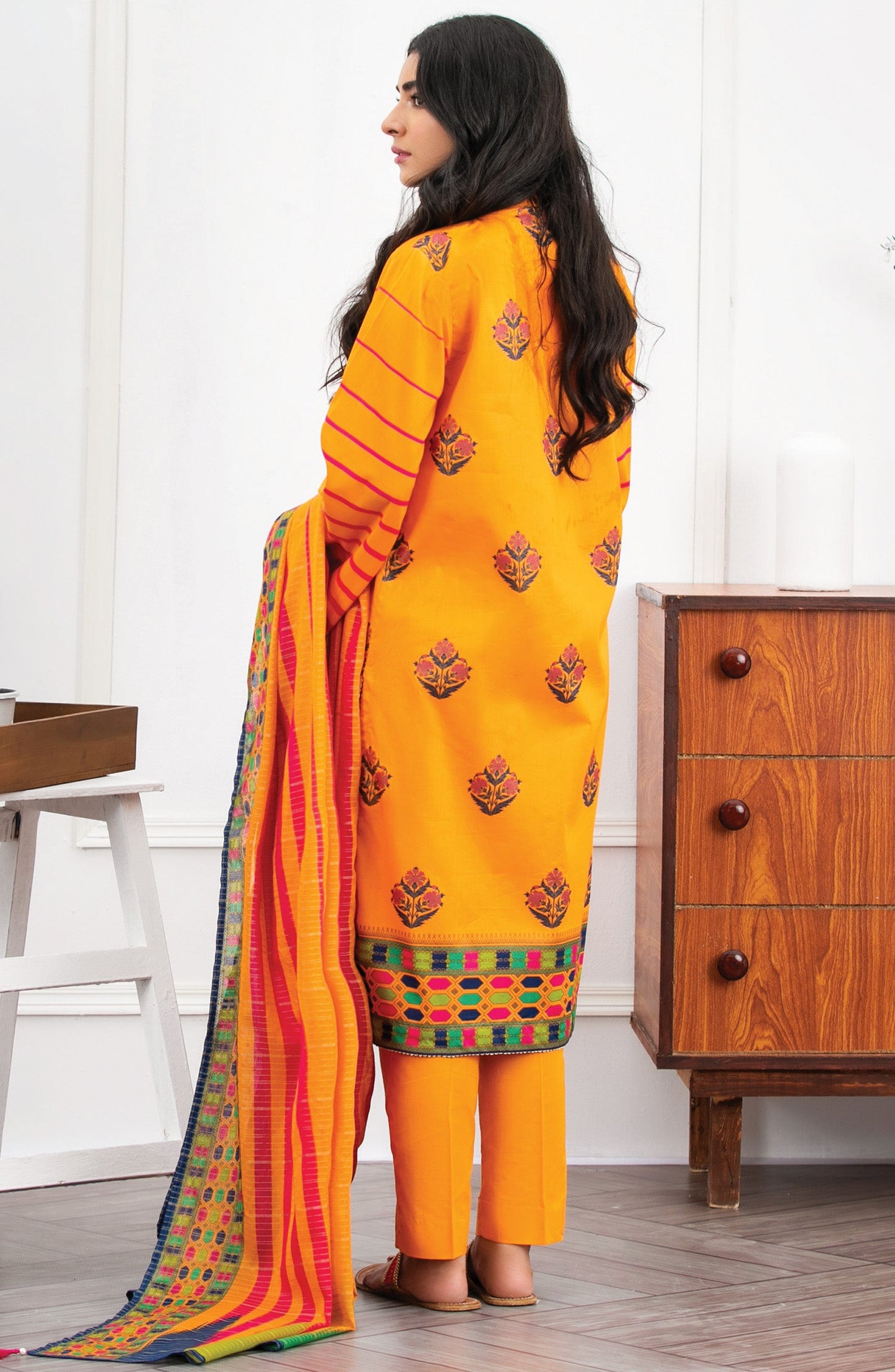 Orient - Unstitched 3 Piece Embroidered Lawn Suit