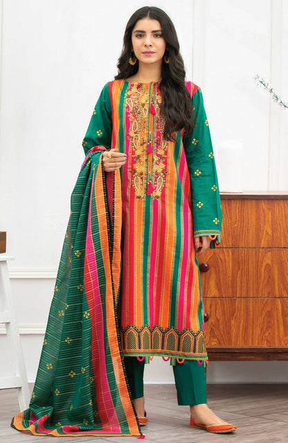 Orient - Unstitched 3 Piece Embroidered Lawn Suit