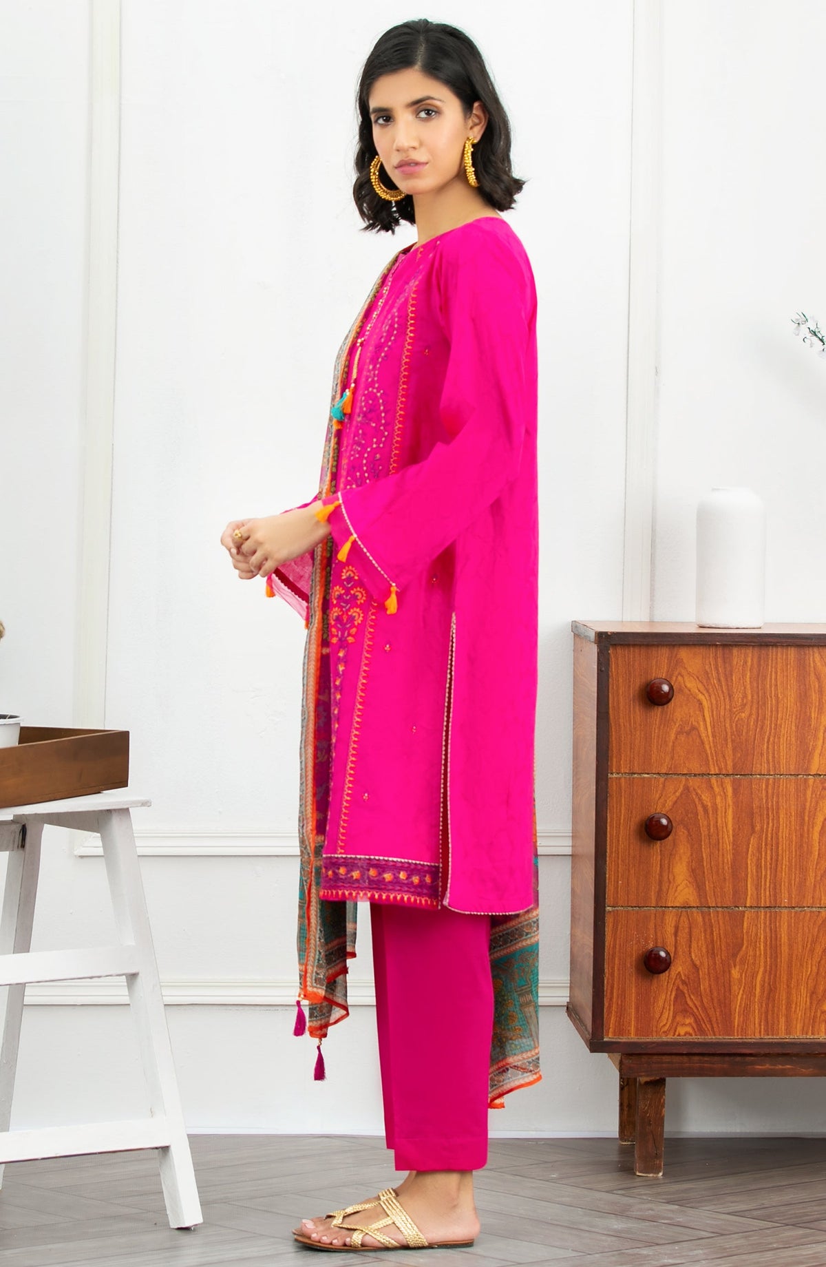 Orient - Unstitched 3 Piece Embroidered Jacquard Suit