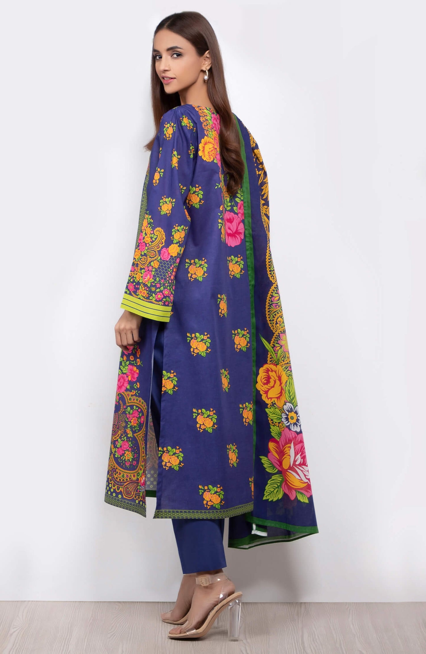 Orient - Unstitched 3 Piece Printed Lawn Suit