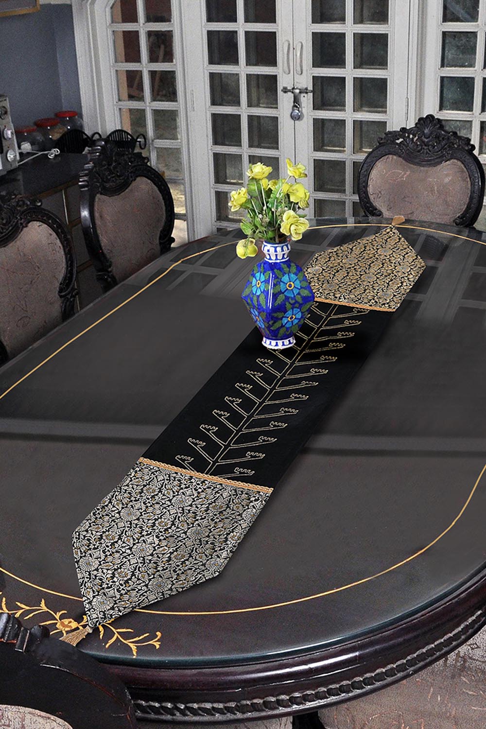 Nishat Linen - Black Forest Table Runner 1PC