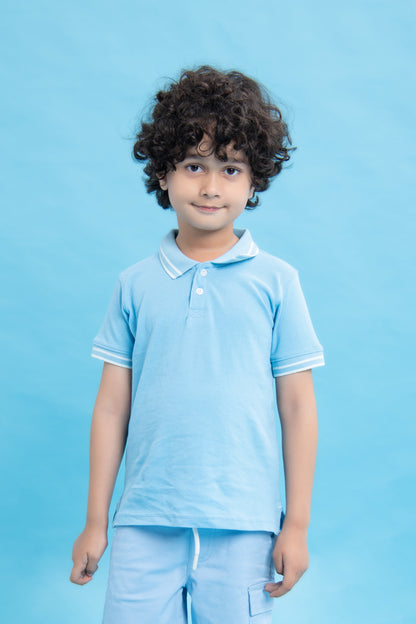 BTW - BLUE POLO SHIRT