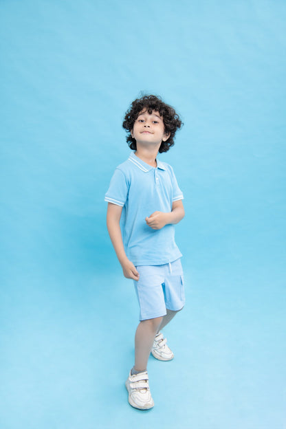 BTW - BLUE POLO SHIRT