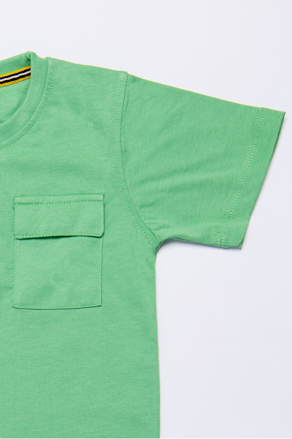 BTW - COTTON JERSEY T-SHIRT WITH FLAP POCKET