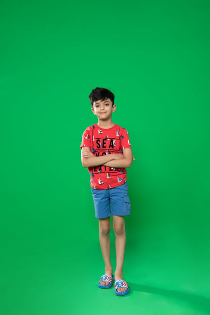 BTW - FLOCK PRINTED T-SHIRT