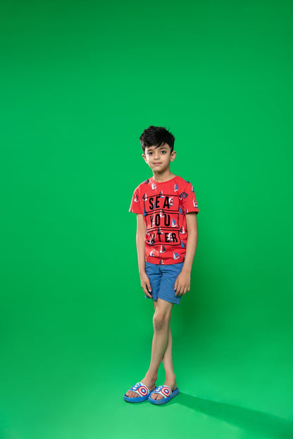 BTW - FLOCK PRINTED T-SHIRT