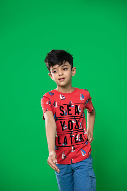 BTW - FLOCK PRINTED T-SHIRT