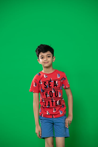 BTW - FLOCK PRINTED T-SHIRT