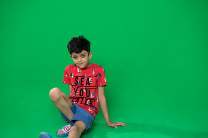 BTW - FLOCK PRINTED T-SHIRT