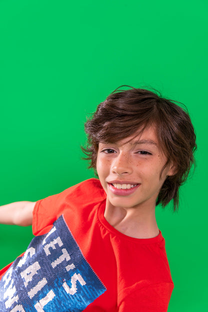 BTW - REVERSIBLE FLIP-SEQUIN T-SHIRT