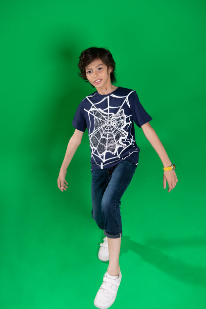 BTW - REVERSIBLE FLIP-SEQUIN SPIDERMAN T-SHIRT