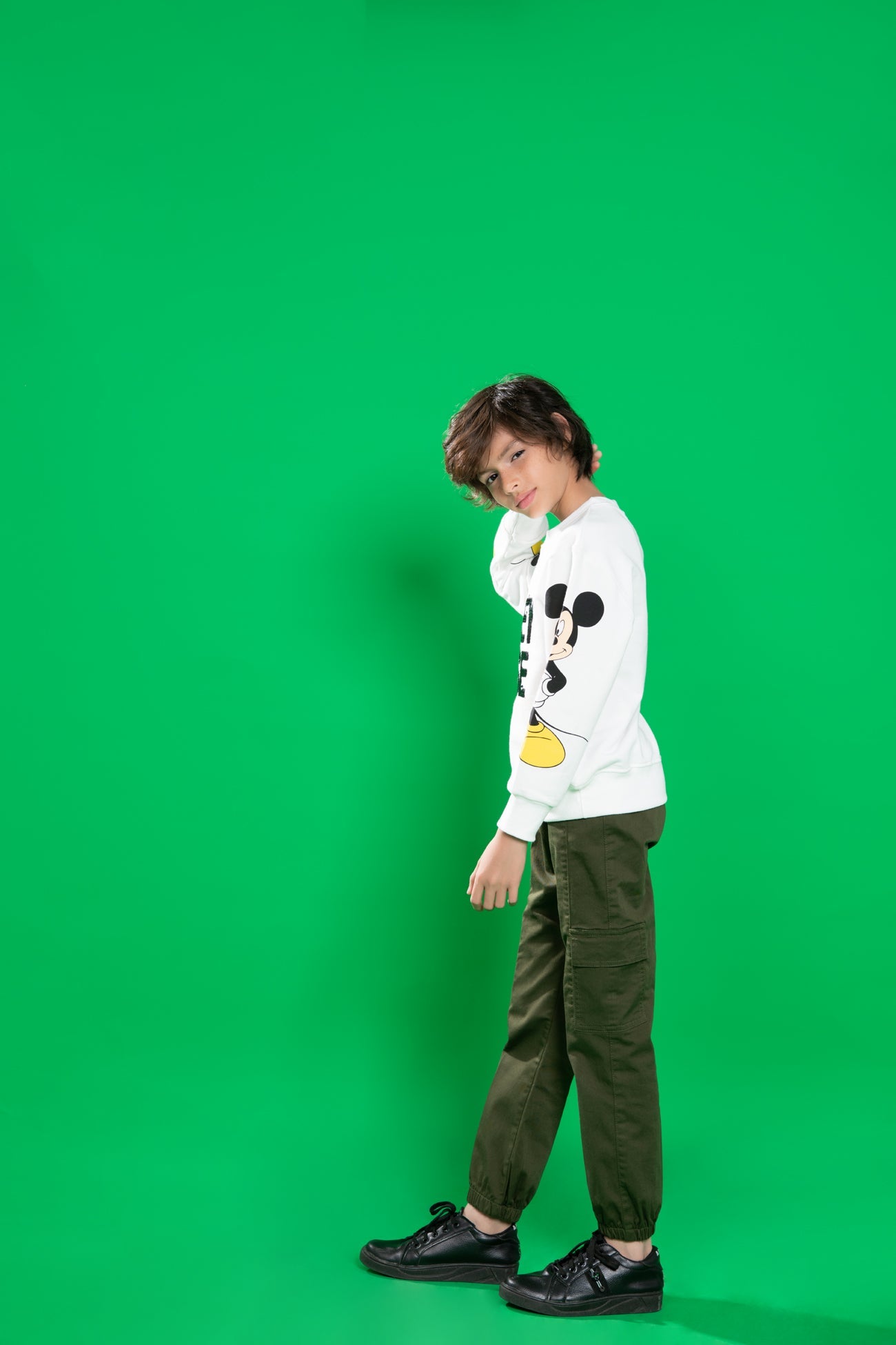 BTW - REVERSIBLE FLIP-SEQUIN MICKEY MOUSE T-SHIRT