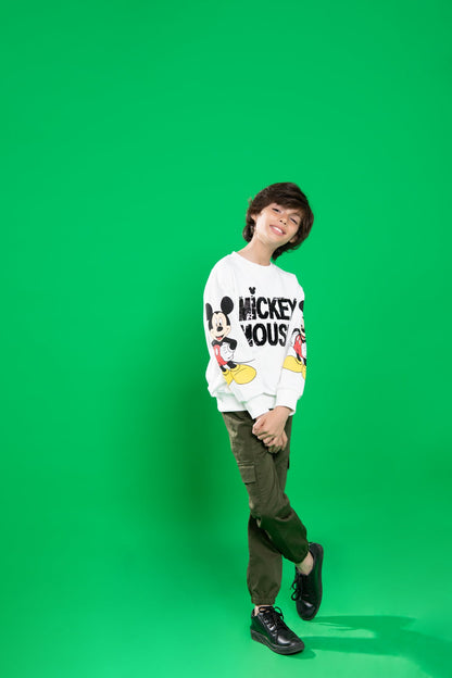 BTW - REVERSIBLE FLIP-SEQUIN MICKEY MOUSE T-SHIRT