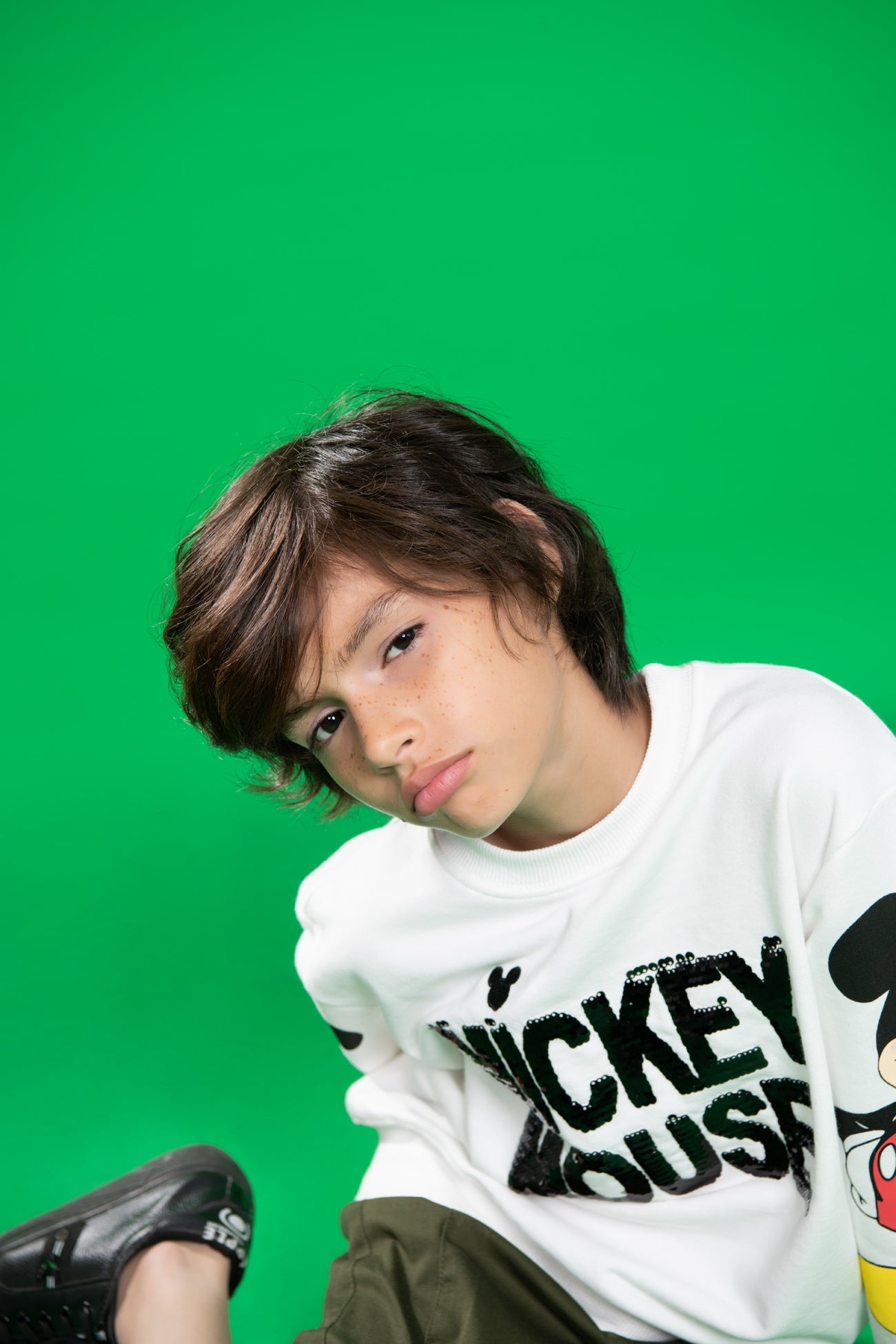 BTW - REVERSIBLE FLIP-SEQUIN MICKEY MOUSE T-SHIRT