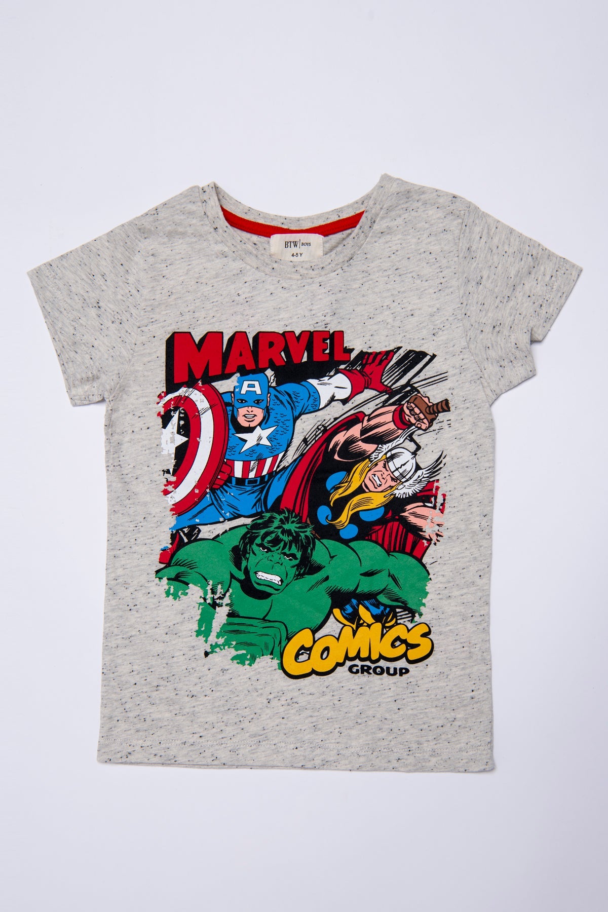 BTW - PRINTED MARVEL COTTON T-SHIRT